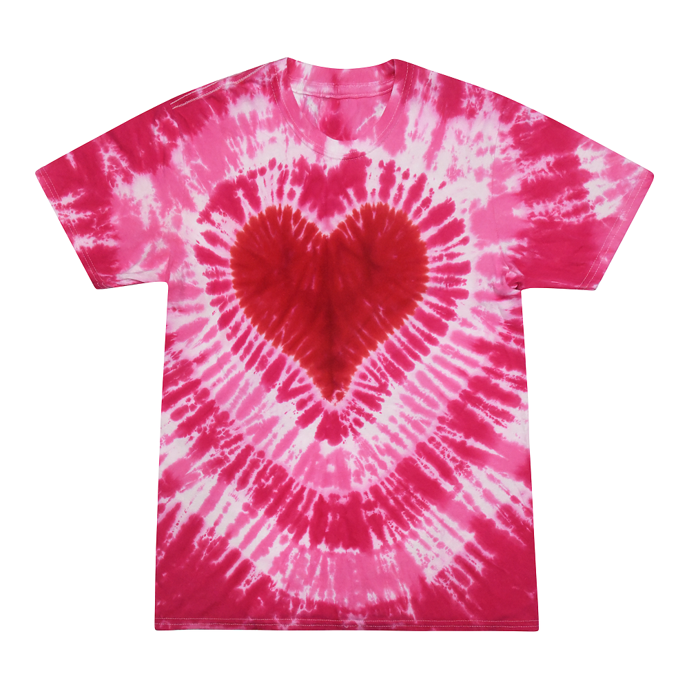 Pink Heart Tie Dye T-Shirt